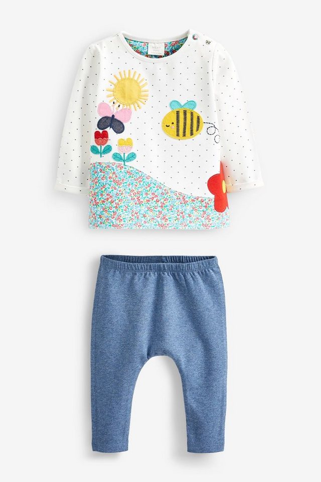 Next Shirt & Leggings Oberteil und Leggings fürs Baby im Set (2-tlg) von Next