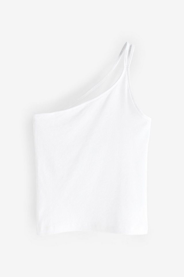 Next Shirttop Geripptes One-Shoulder-Top mit doppeltem Träger (1-tlg) von Next