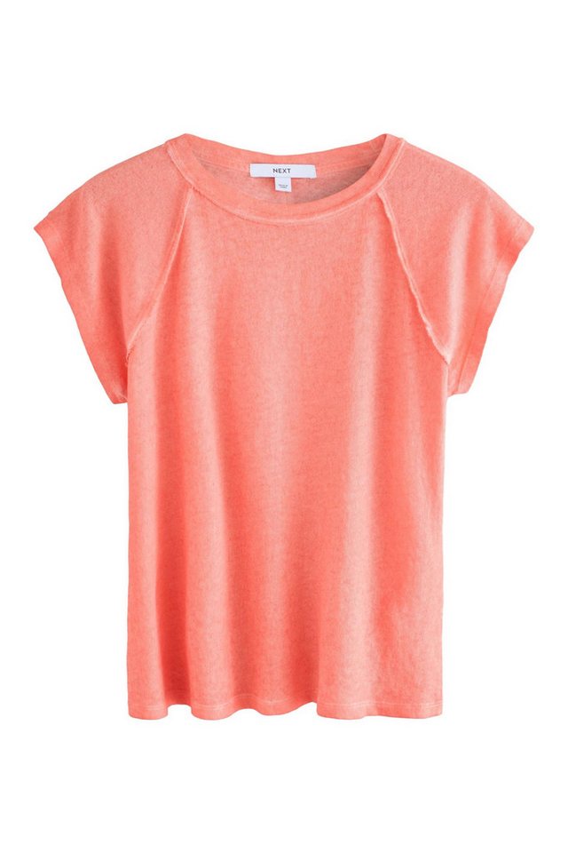 Next Shirttop Gewaschenes T-Shirt mit kurzen Raglanärmeln (1-tlg) von Next