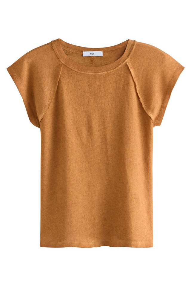 Next Shirttop Gewaschenes T-Shirt mit offenen Saumdetails (1-tlg) von Next
