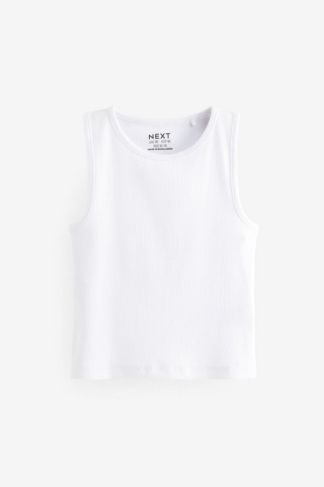Next Shirttop Kastiges, geripptes Trägertop (1-tlg) von Next