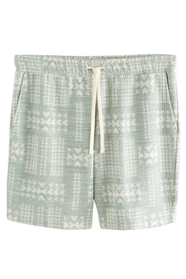 Next Sweatshorts Shorts aus strukturiertem Jersey im Geomuster (1-tlg) von Next