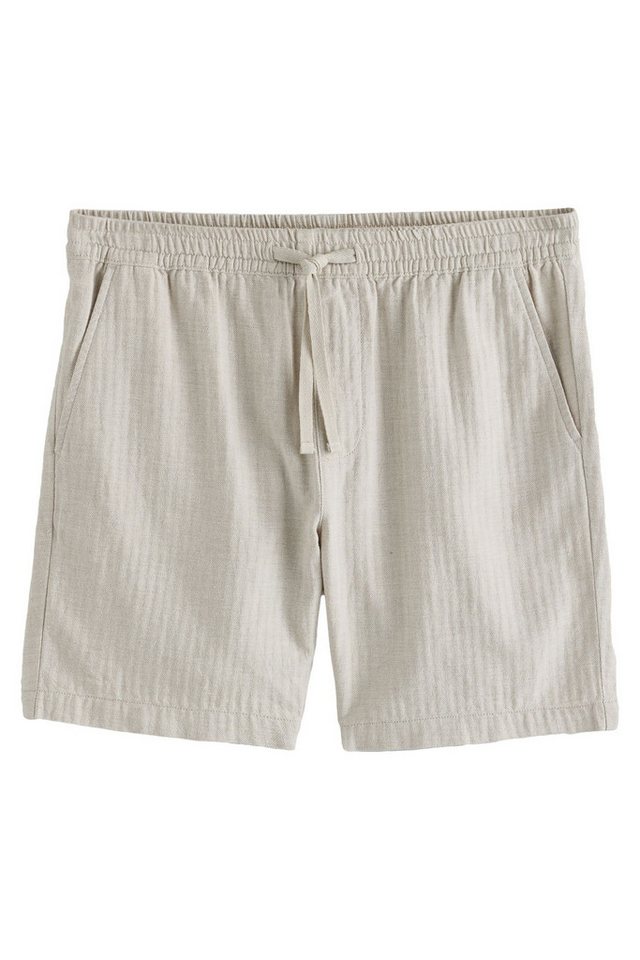 Next Shorts Shorts mit Kordelzug, Baumwolle mit Leinen (1-tlg) von Next