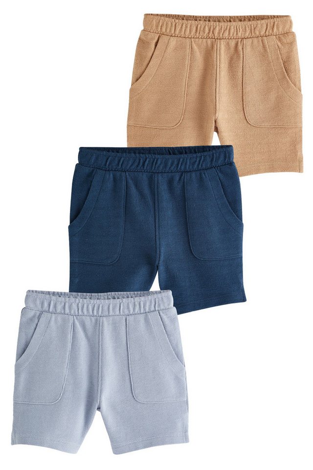 Next Shorts Strukturierte Shorts für Babys, 3er-Pack (3-tlg) von Next