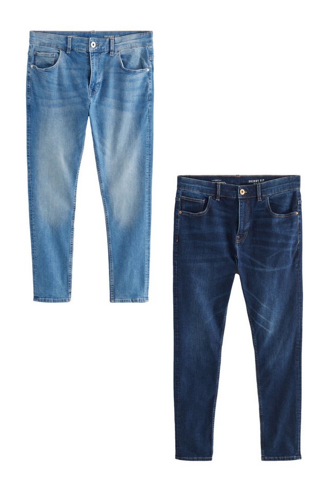 Next Skinny-fit-Jeans 2er-Pack Skinny Fit Classic Jeans mit Stretch (2-tlg) von Next