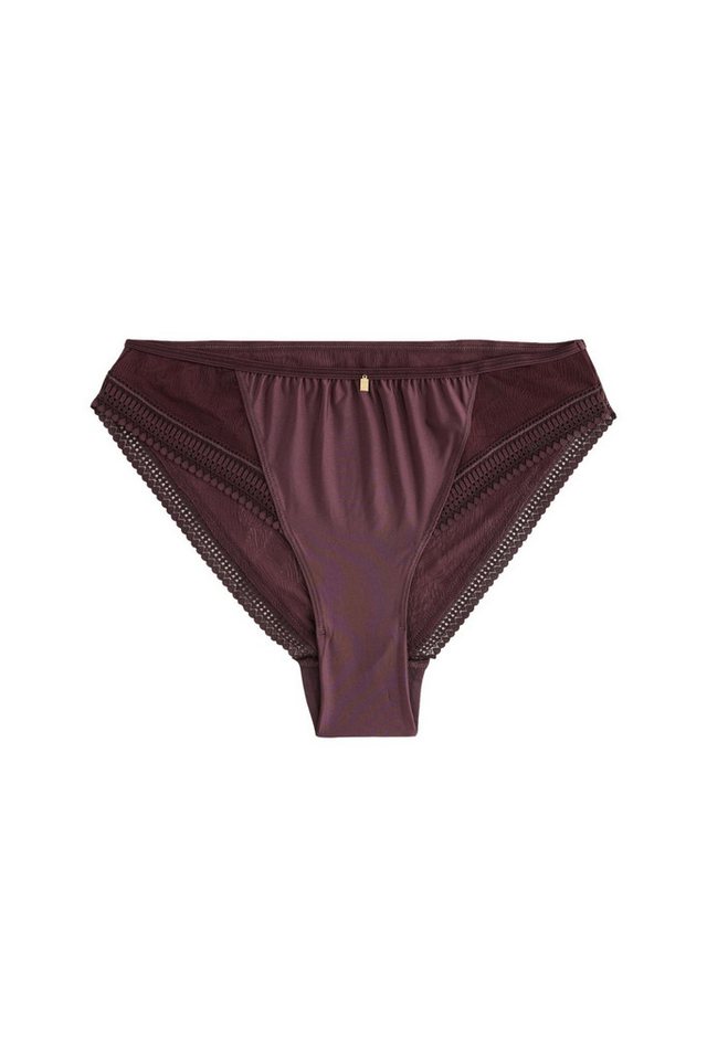 Next Slip Mikrofaser-Spitzenslip mit hohem Beinausschnitt (1-St) von Next