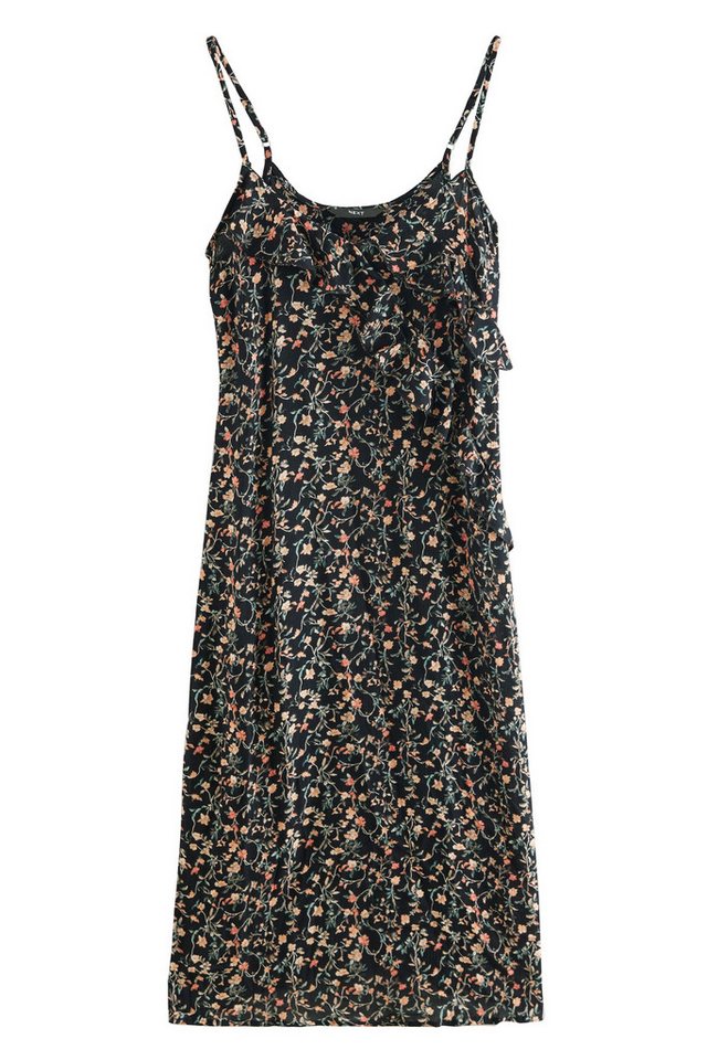 Next Sommerkleid Mittellanges Trägerkleid mit Rüschen (1-tlg) von Next