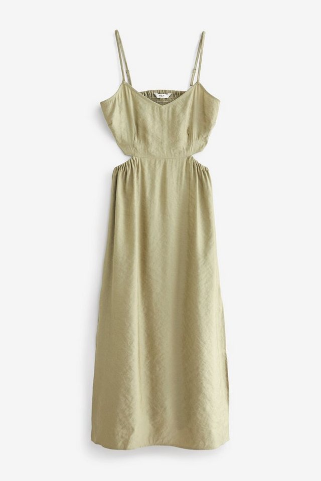 Next Sommerkleid Satin-Kleid mit Zierausschnitten (1-tlg) von Next