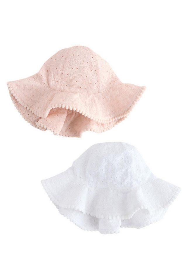 Next Fischerhut Baby Sommerhüte mit Lochstickerei, 2er-Pack (2-St) von Next