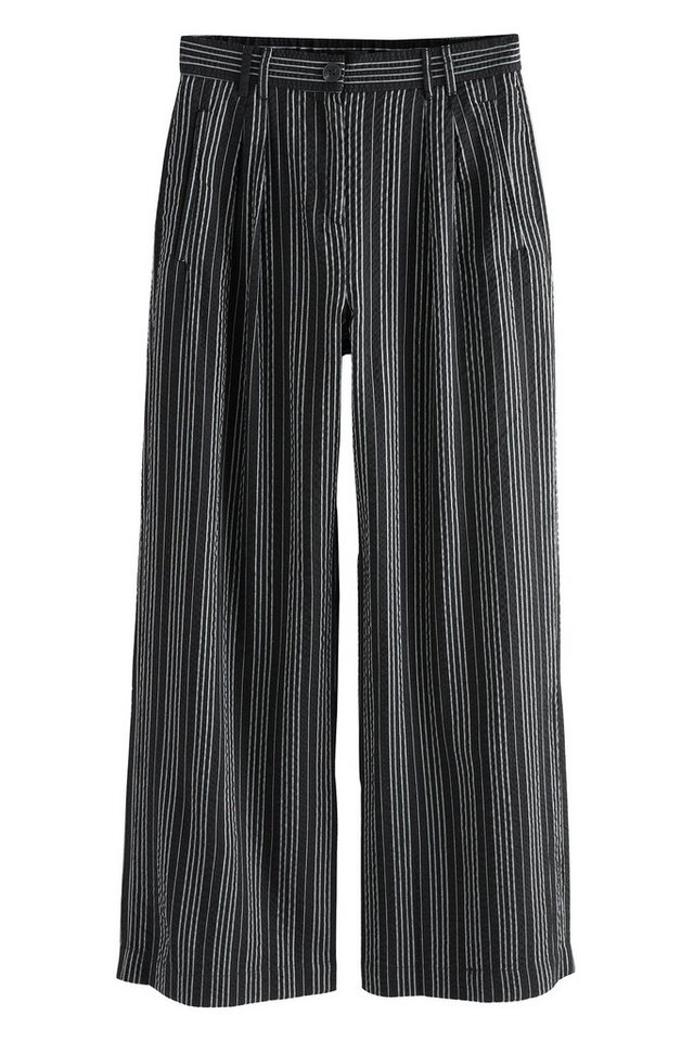 Next Stoffhose Straight Fit Hose mit strukturierten Streifen (1-tlg) von Next