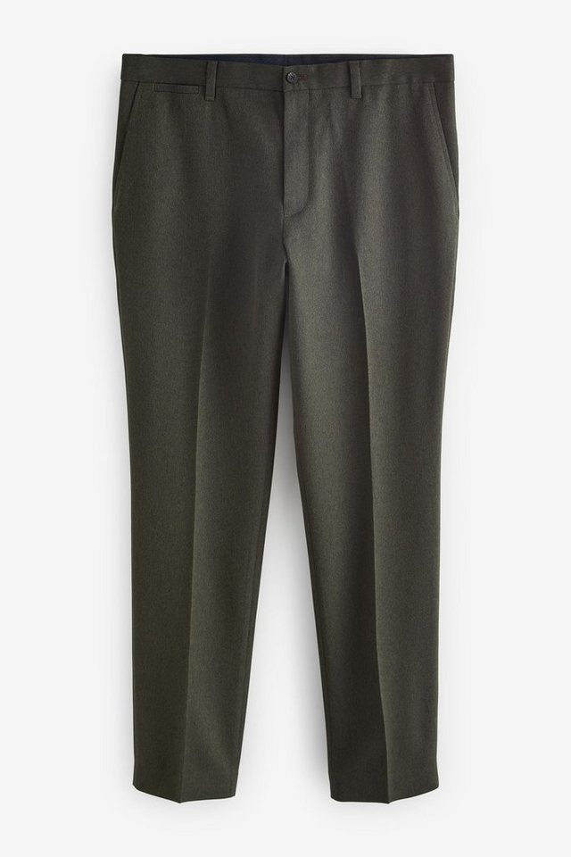 Next Stoffhose Strukturierte Hose mit Fischgrätmuster - Slim Fit (1-tlg) von Next