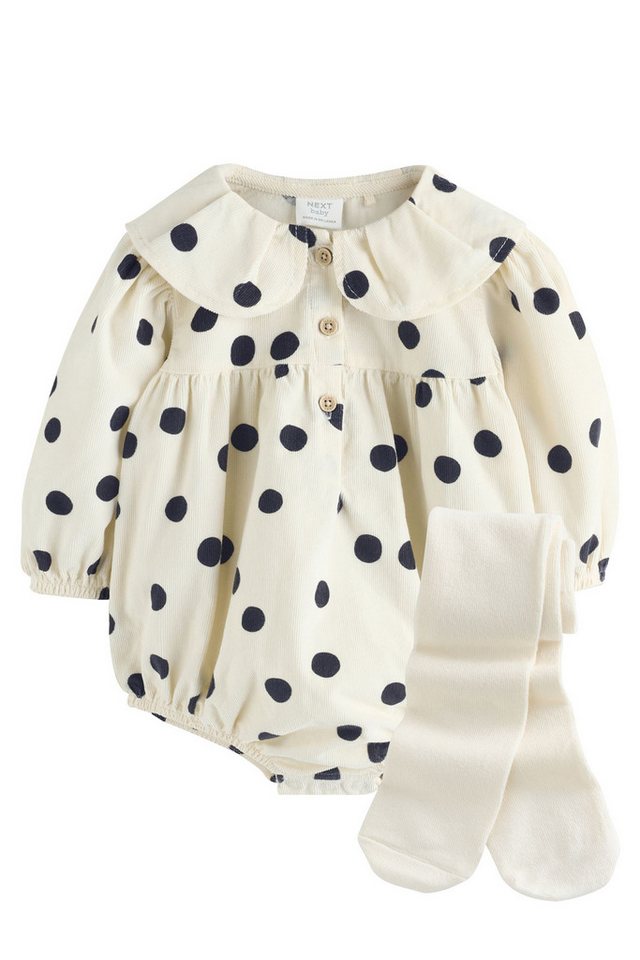 Next Strampler Baby Pluderhose Strampler mit Strumpfhose (2-tlg) von Next