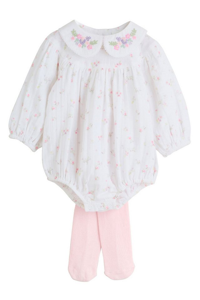 Next Strampler Baby Pluderhose Strampler mit Strumpfhose (2-tlg) von Next