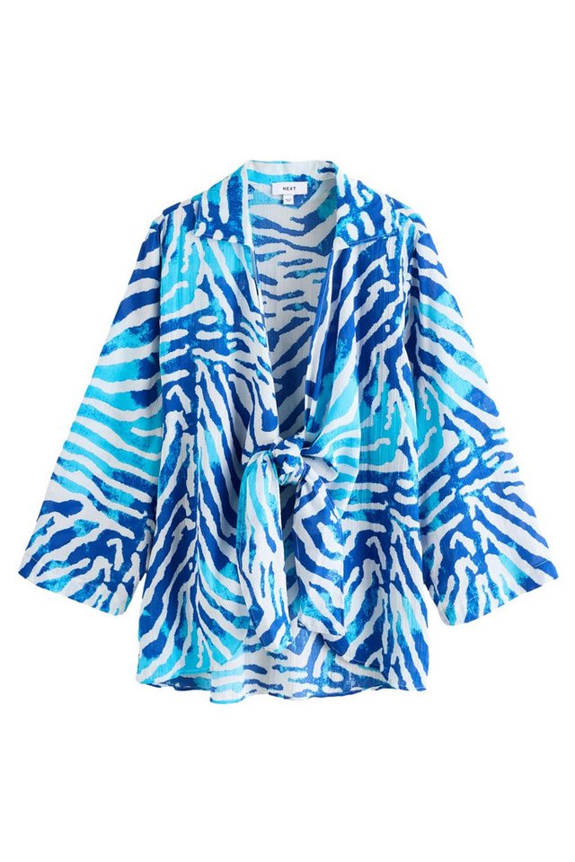 Next Strandkleid Strandkleid mit Bindedetail aus 100 % Baumwolle (1-tlg) von Next