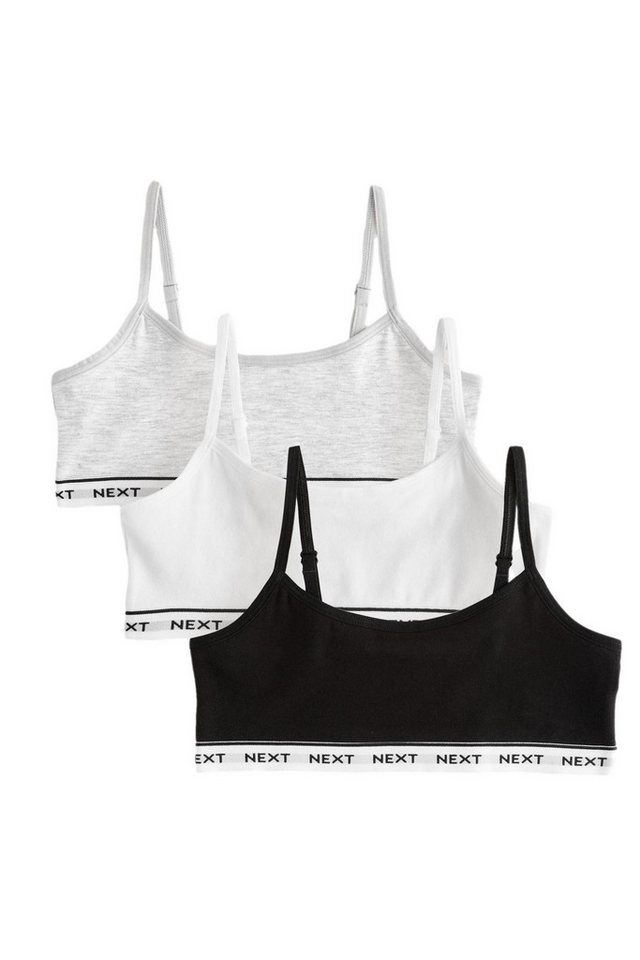 Next Crop-Top 3er-Pack verkürzte Trägertops (3-tlg) von Next