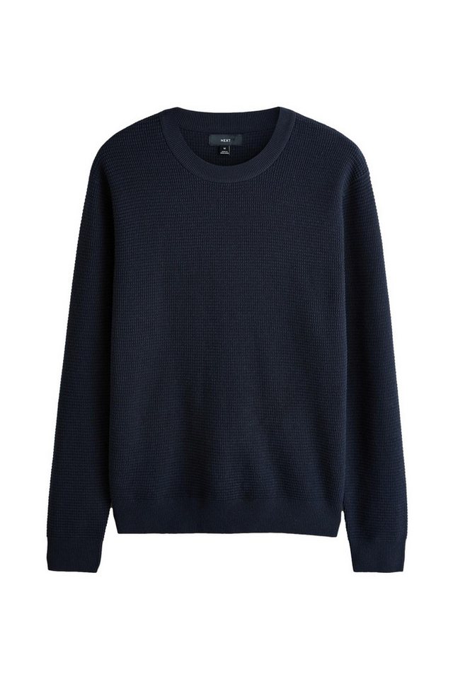 Next Strickpullover Regular Fit Essential Rundhalspullover, Struktur (1-tlg) von Next