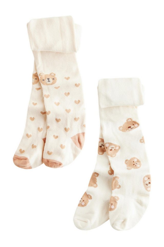 Next Strickstrumpfhose Baby-Strumphosen, 2er-Pack (2 St) von Next