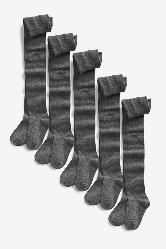 Next Strickstrumpfhose Schulstrumpfhosen, 5er-Pack (5 St) von Next