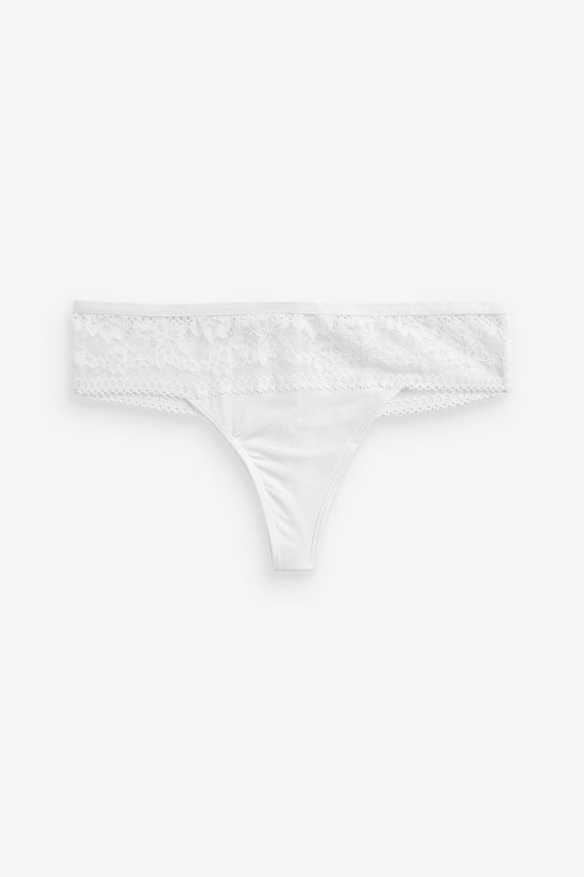 Next String Tanga-Slip aus Mikrofaser und Spitze (1-St) von Next