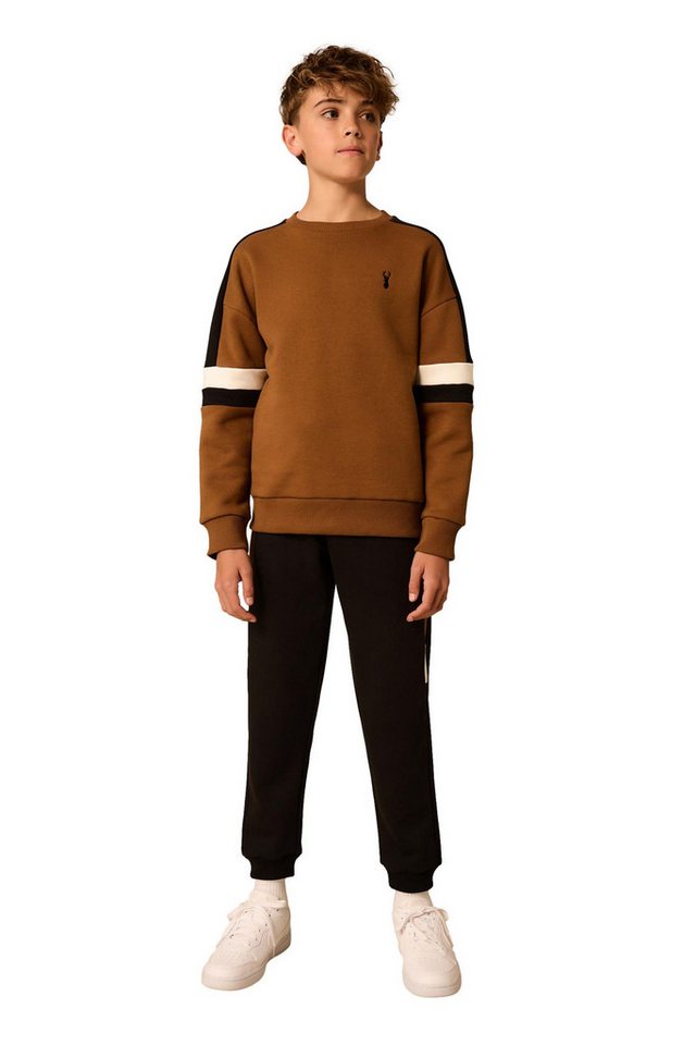 Next Sweatanzug Rundhals-Set mit Farbblock-Design (2-tlg) von Next