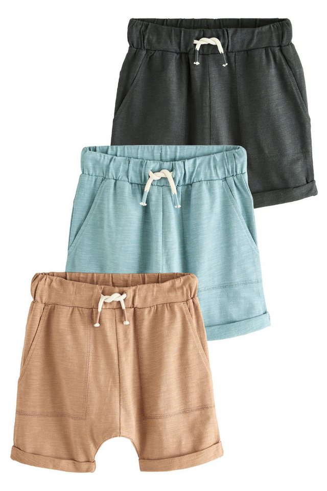 Next Sweatshorts Shorts aus 100 % Baumwolle, 3er-Pack (3-tlg) von Next