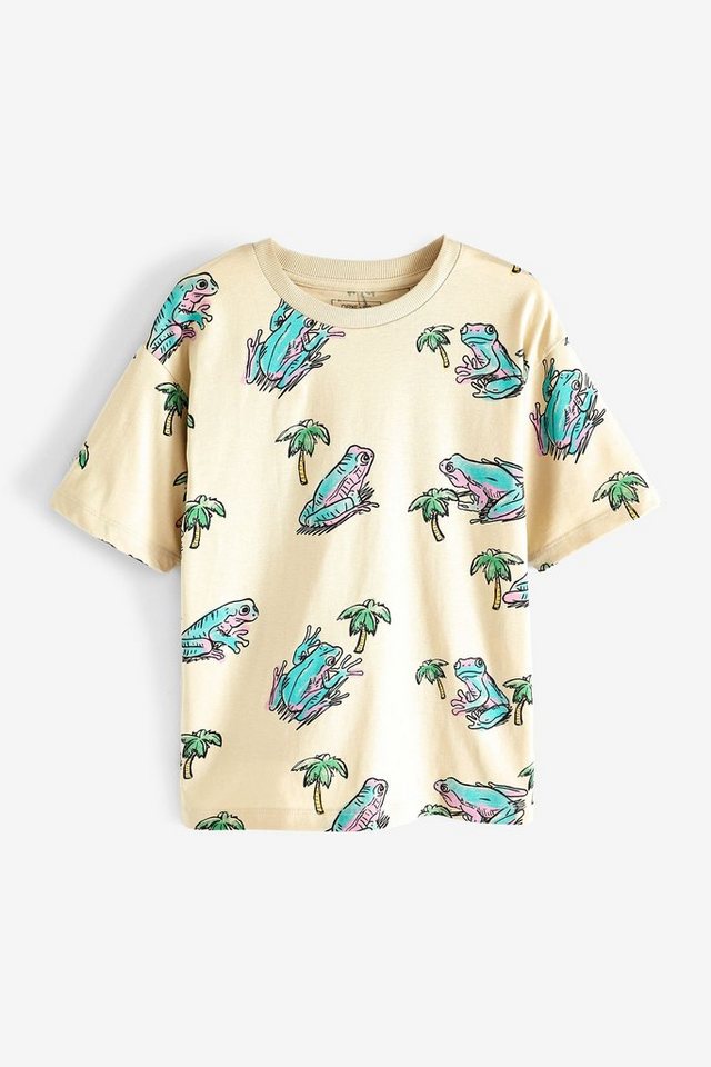 Next T-Shirt Kurzarmhemd mit sommerlichem Print (1-tlg) von Next