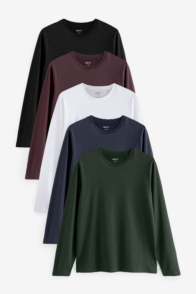 Next T-Shirt Langarm-Shirts, 5er-Pack (5-tlg) von Next