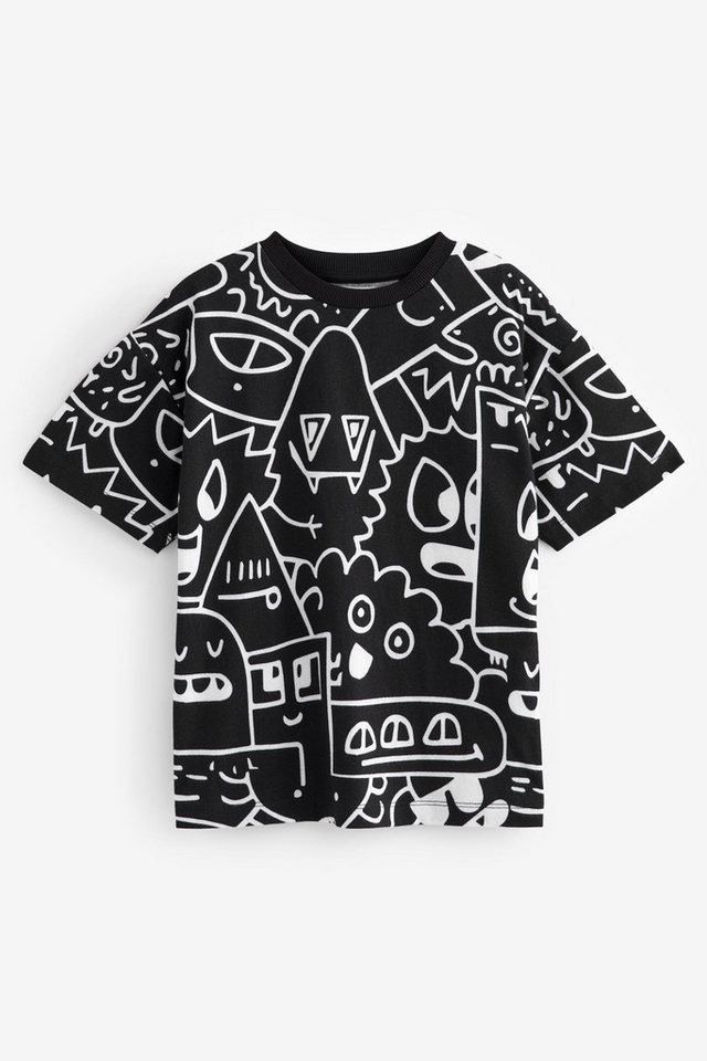 Next T-Shirt Lizenziertes T-Shirt, Doodle Boy (1-tlg) von Next