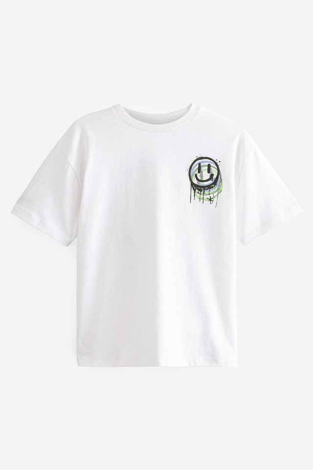 Next T-Shirt Relaxed Fit Kurzarm-T-Shirt mit Grafikprint (1-tlg) von Next