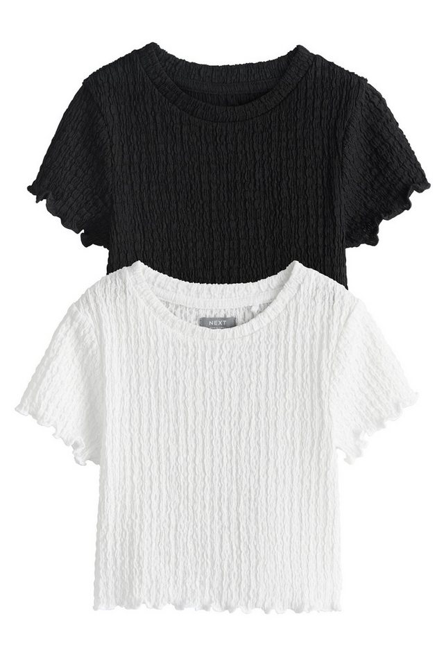 Next T-Shirt Strukturierte Oberteile im 2er-Pack (2-tlg) von Next