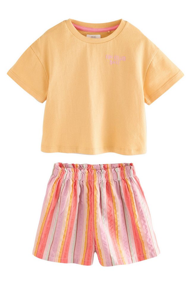 Next T-Shirt & Shorts T-Shirt und Shorts aus 100 % Baumwolle (2-tlg) von Next