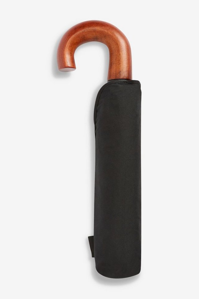 Next Taschenregenschirm Regenschirm mit Holzgriff von Next