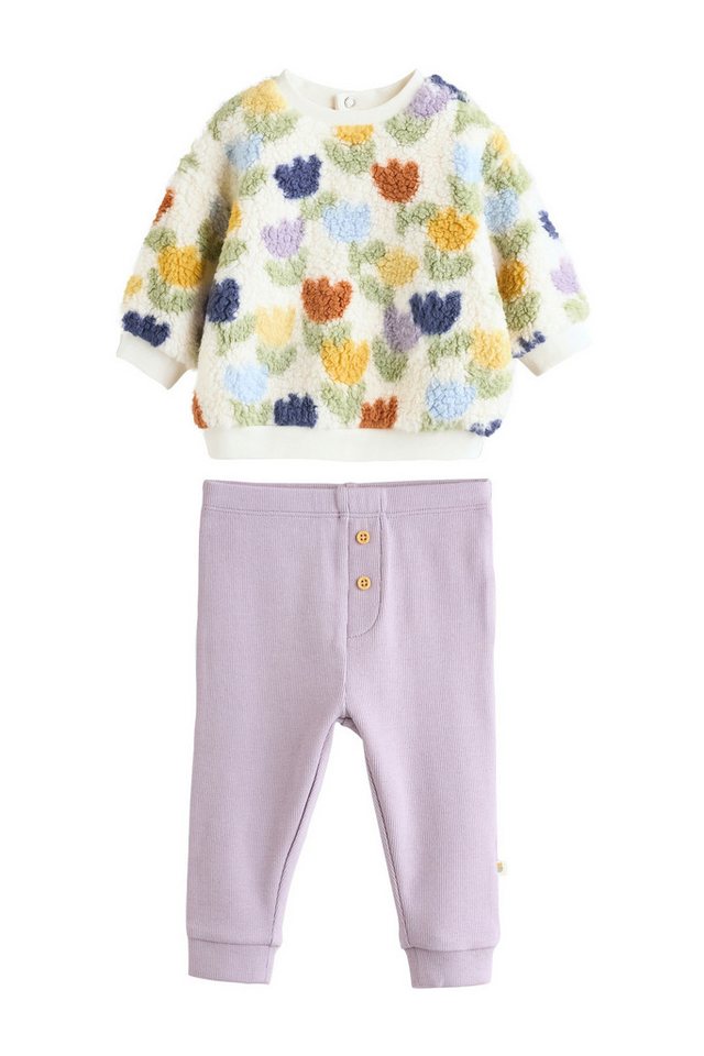 Next Top & Leggings 2-teiliges Baby-Set mit Fleece-Oberteil + Leggings (2-tlg) von Next