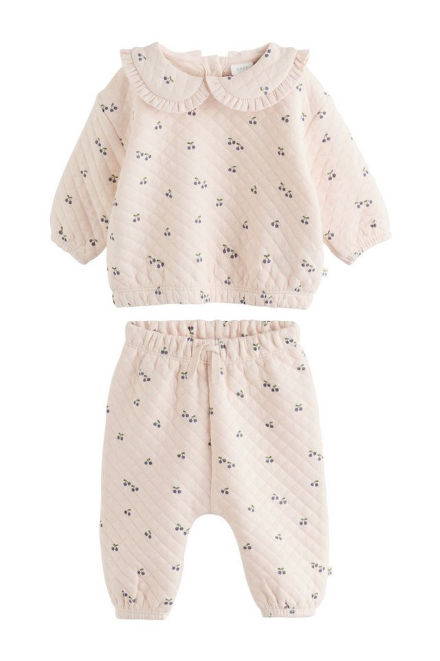 Next Top & Leggings Gestepptes Baby Sweatshirt und Hose im 2er-Set (2-tlg) von Next