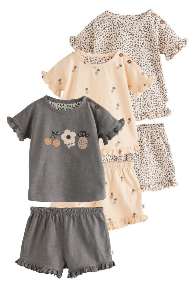 Next Top & Shorts Baby ärmelloses Oberteil + Leggings im 6-er Set (6-tlg) von Next