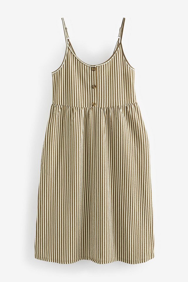 Next Trägerkleid Sommerkleid aus Baumwolle mit Trägern und Knöpfen (1-tlg) von Next