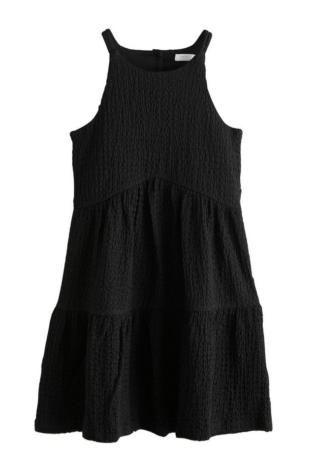 Next Trägerkleid Sommerkleid mit Trägern und Knitteroptik (1-tlg) von Next
