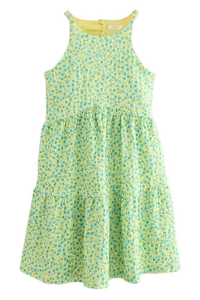 Next Trägerkleid Sommerkleid mit Trägern und Knitteroptik (1-tlg) von Next