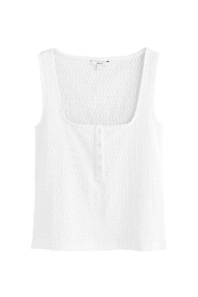 Next Trägertop Strukturiertes Tanktop mit Henleydetail (1-tlg) von Next