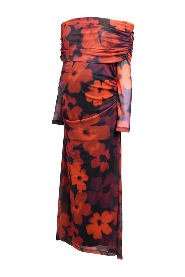 Next Tüllkleid Bardotkleid aus Netzstoff – Umstandsmode (1-tlg) von Next