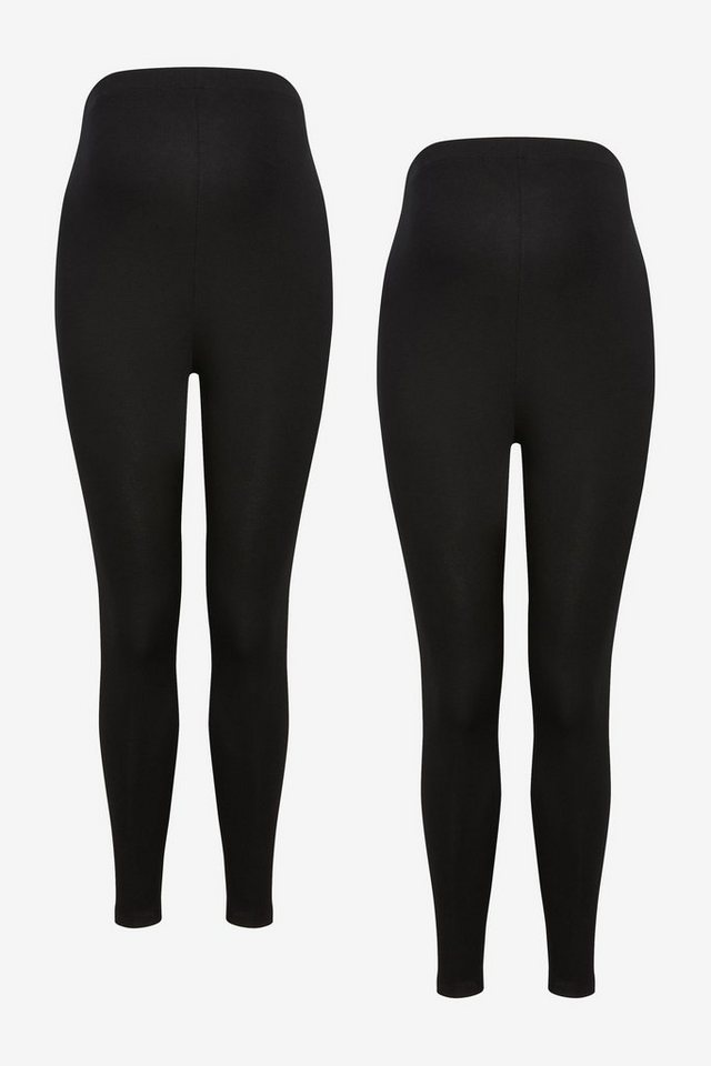 Next Umstandsleggings Essential Leggings (Umstandsmode), 2er-Pack (2-tlg) von Next