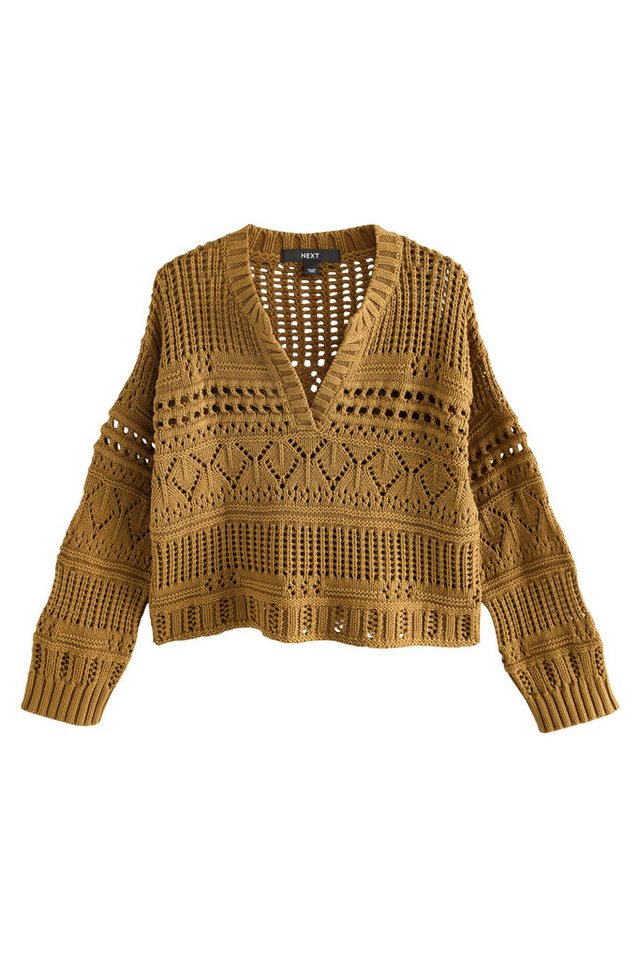 Next V-Ausschnitt-Pullover Langärmeliger Pullover mit V-Ausschnitt (1-tlg) von Next