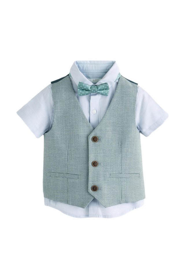 Next Weste, Hemd & Krawatte/Fliege Set aus Weste, Hemd und Fliege (3-tlg) von Next