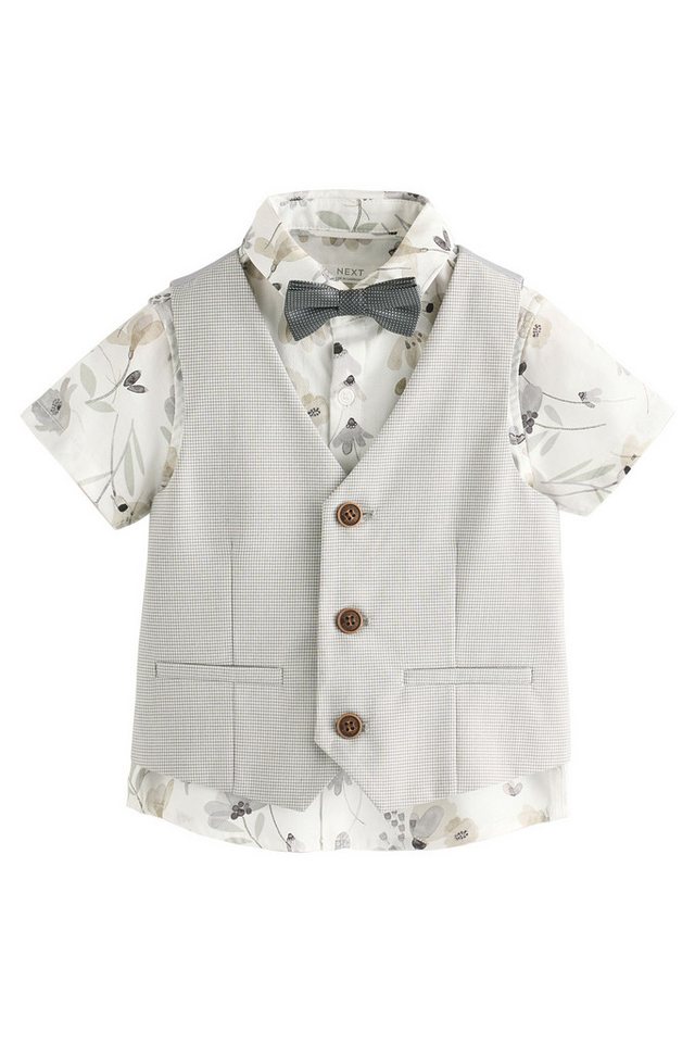 Next Weste, Hemd & Krawatte/Fliege Weste, Hemd und Fliege im Set (3-tlg) von Next