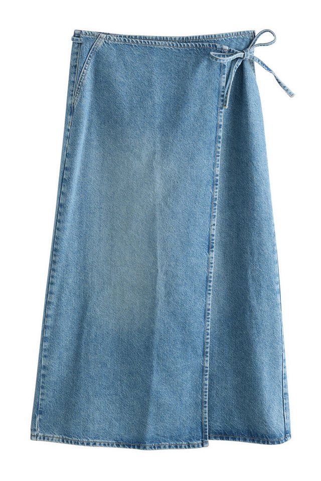 Next Maxirock Denim-Wickelrock in Maxilänge (1-tlg) von Next