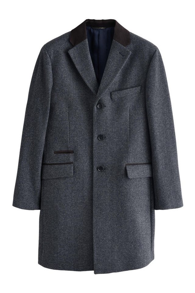 Next Wollmantel Epsom Mantel mit Cordbesatz und hohem Wollanteil (1-tlg) von Next