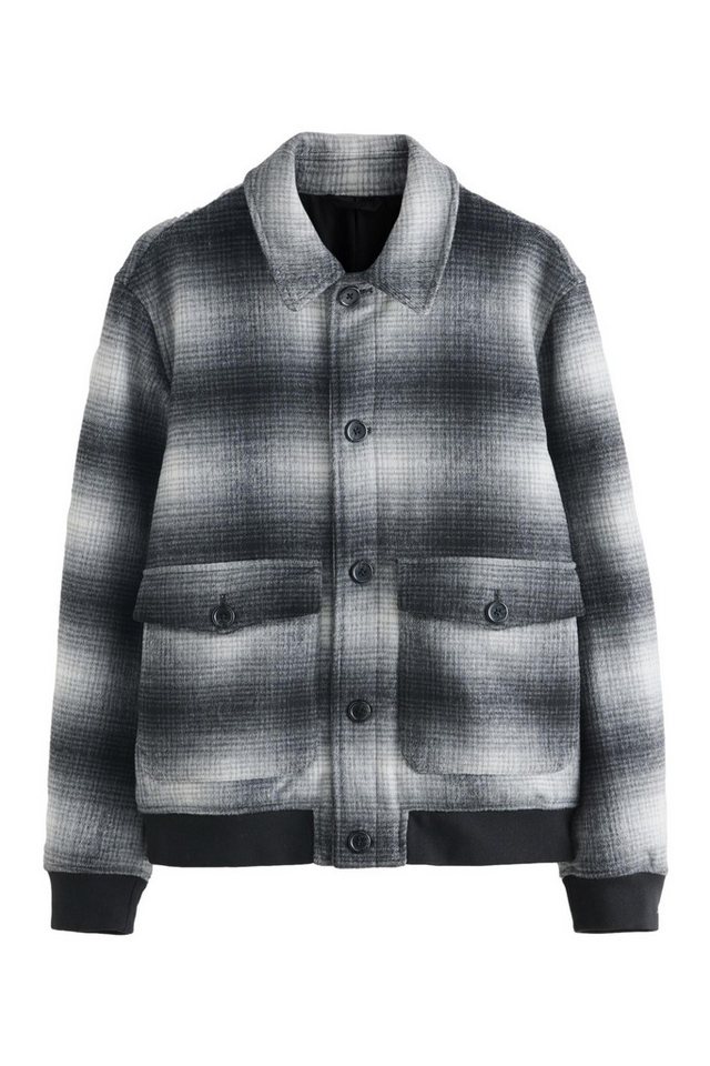 Next Wollmantel Weiche Karojacke aus Wollgemisch (1-tlg) von Next