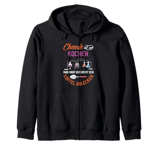Chemie ist wie kochen man darf nur nicht den Löffel ablecken Kapuzenjacke Chemie ist wie kochen man darf nur nicht den Löffel ablecken Kapuzenjacke von NextLevel Merch
