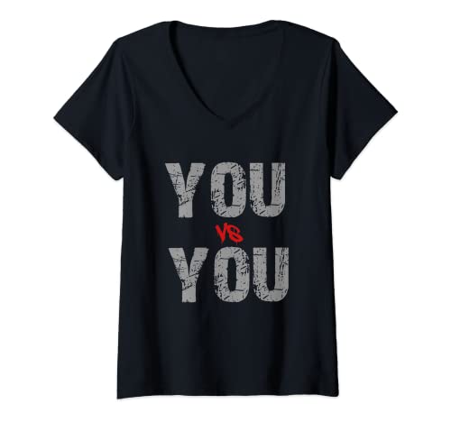 Damen You vs You T-Shirt mit V-Ausschnitt von NextLevel Merch