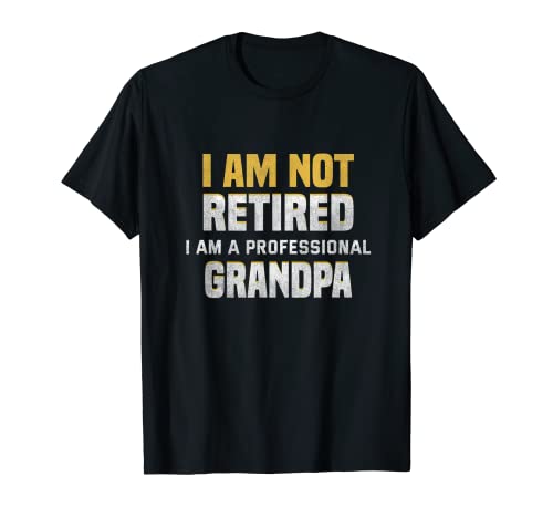 Herren I am not retired I am a professional grandpa T-Shirt von NextLevel Merch